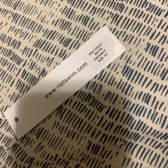 Riot swim iris top one shoulder coconut - Picture 5 of 6